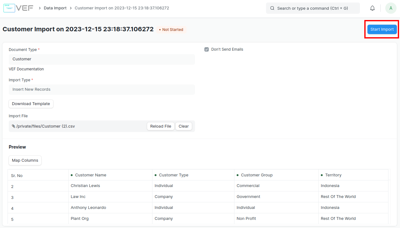 Data Import Tool (Alat Impor Data)