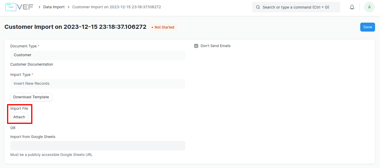 Data Import Tool (Alat Impor Data)